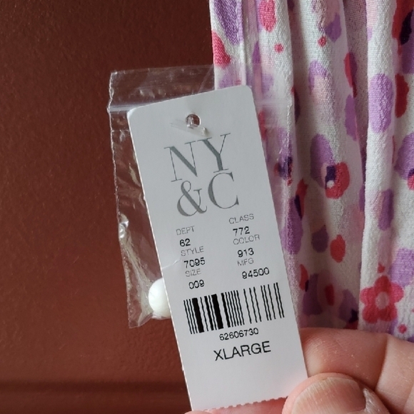 New York & Company Pink Floral Halter Sundress - Picture 4 of 12